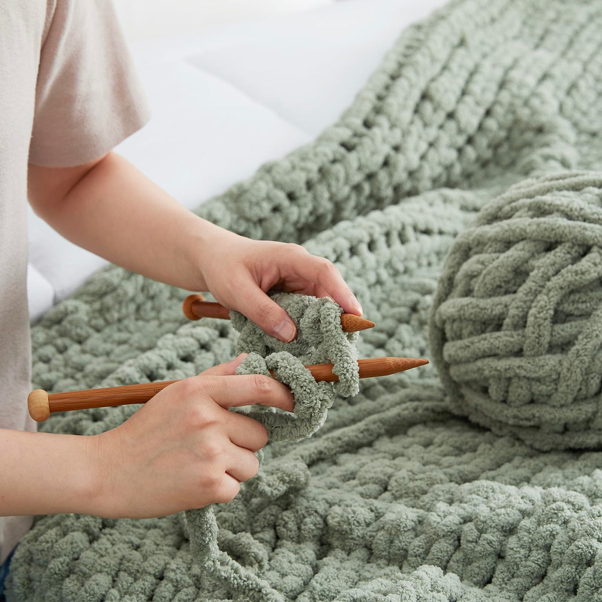 Amélie Home sage green decor tone complements modern interiors