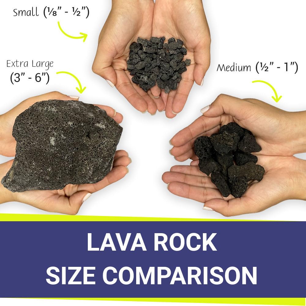 American Fireglass lava rock versatile for indoor and outdoor use