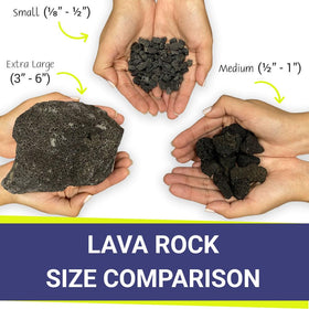 American Fireglass lava rock versatile for indoor and outdoor use