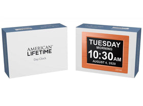 American Lifetime auto-dimming feature adjusts brightness for comfortable viewing.