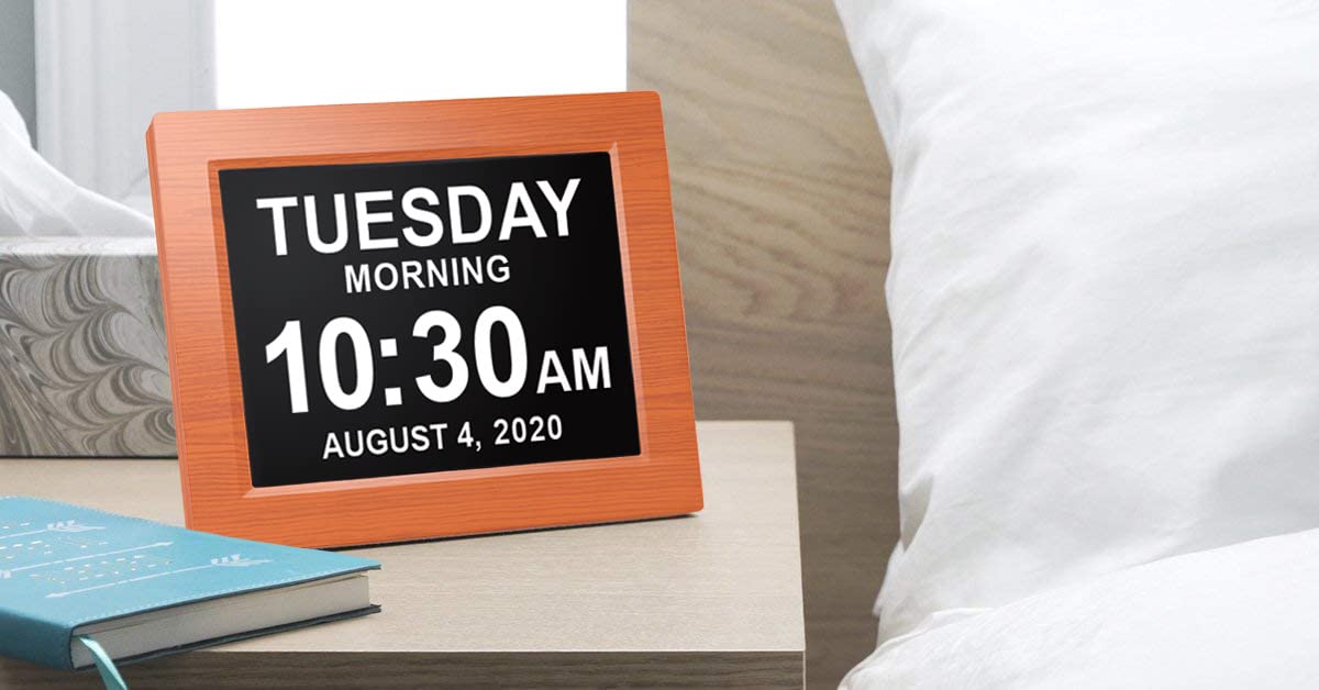 American Lifetime clock includes battery backup to keep time during outages.