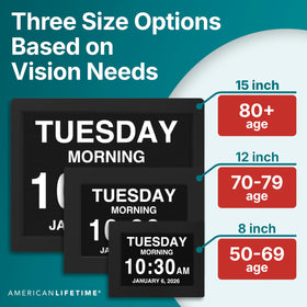 American Lifetime customizable alarms aid daily reminders