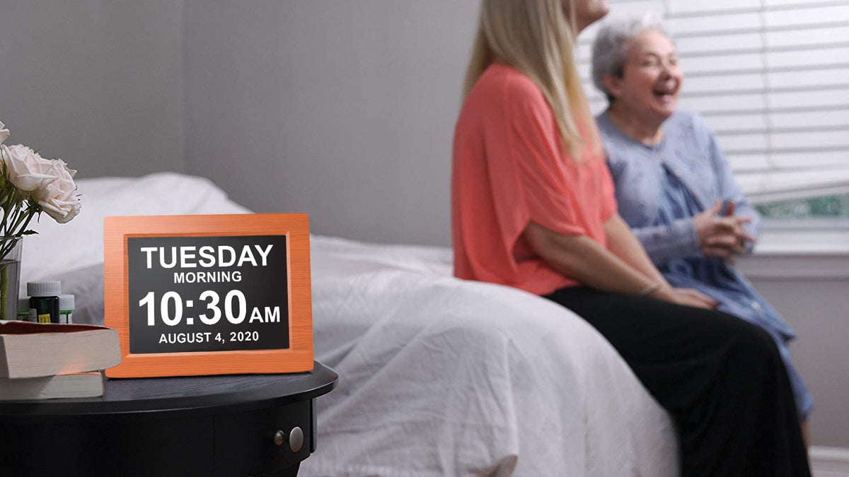 American Lifetime compact 8-inch display fits on desks and nightstands.