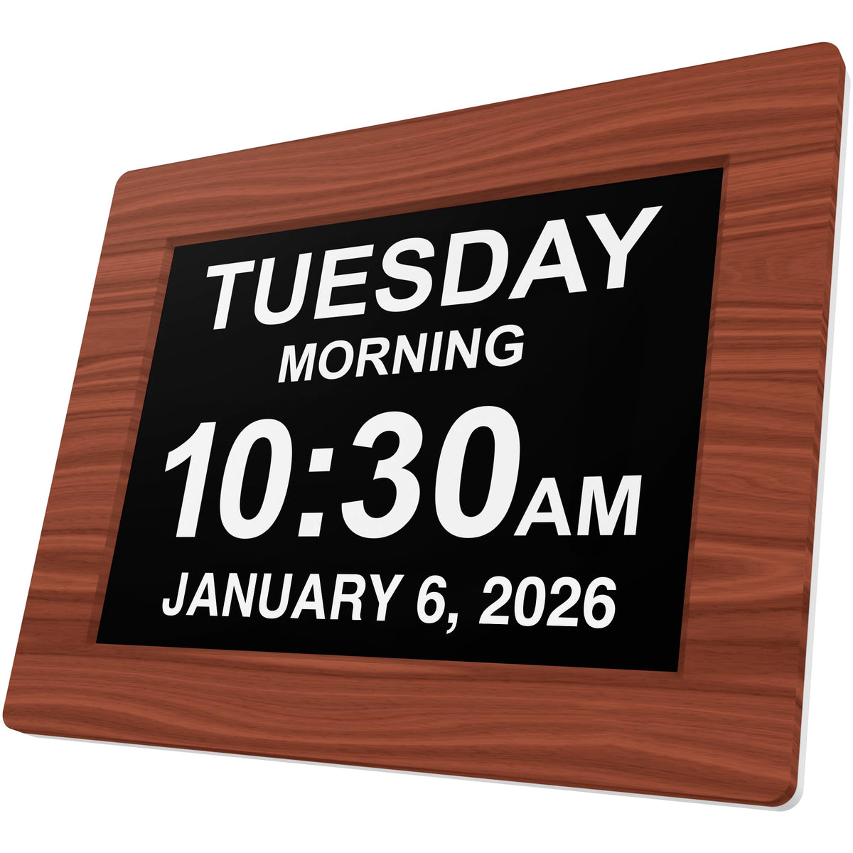 American Lifetime dementia clock with 8-inch display offers clear time at a glance.