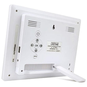 American Lifetime dementia clock with alarms helps schedule daily reminders.
