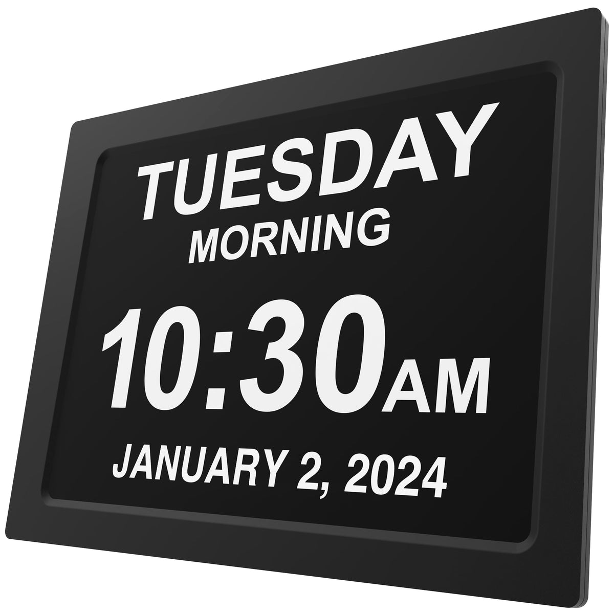 American Lifetime dementia clock front view with large, easy-to-read display.