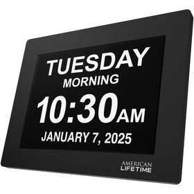 American Lifetime dementia clock gift-ready packaging, suitable for thoughtful gifting.