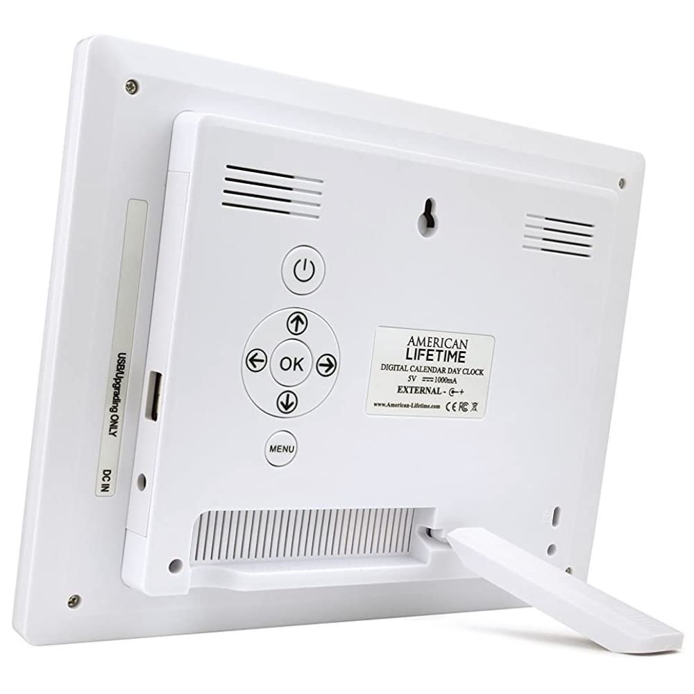 American Lifetime extra-large clock with five alarms helps with daily reminders