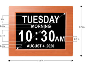 American Lifetime clock supports multiple languages for broader accessibility.
