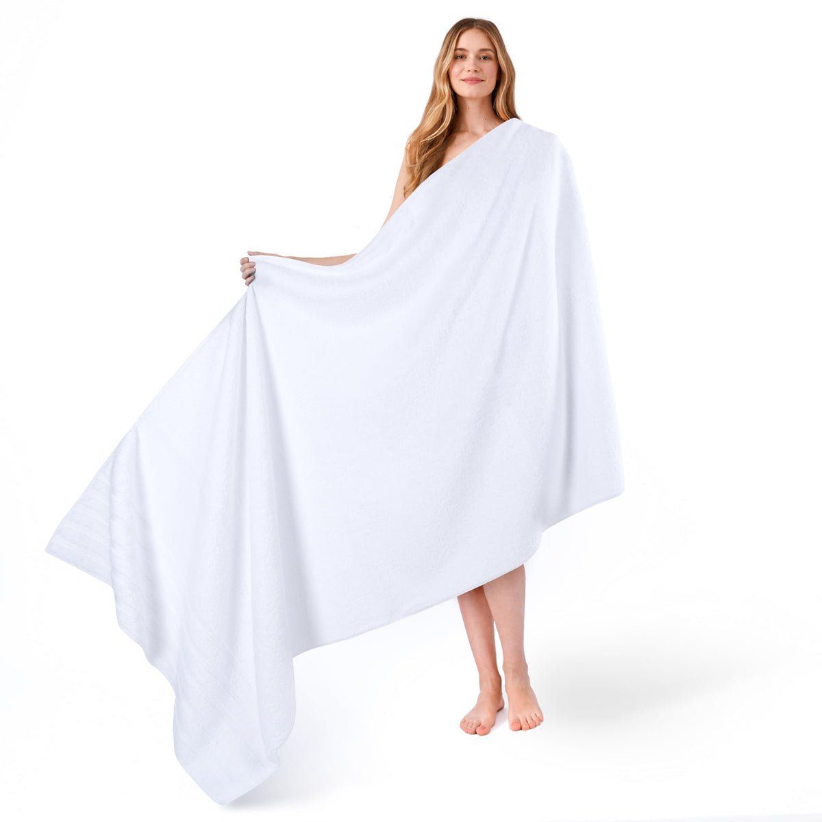 American Soft Linen 35x70 bath towel front view shows plush, absorbent Turkish cotton.