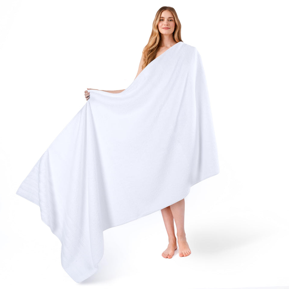 American Soft Linen 35x70 bath towel front view shows plush, absorbent Turkish cotton.