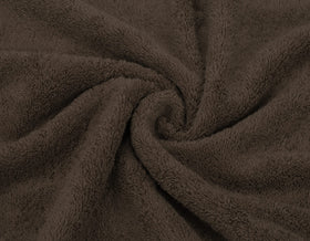 Brown color coordination with American Soft Linen bathroom decor
