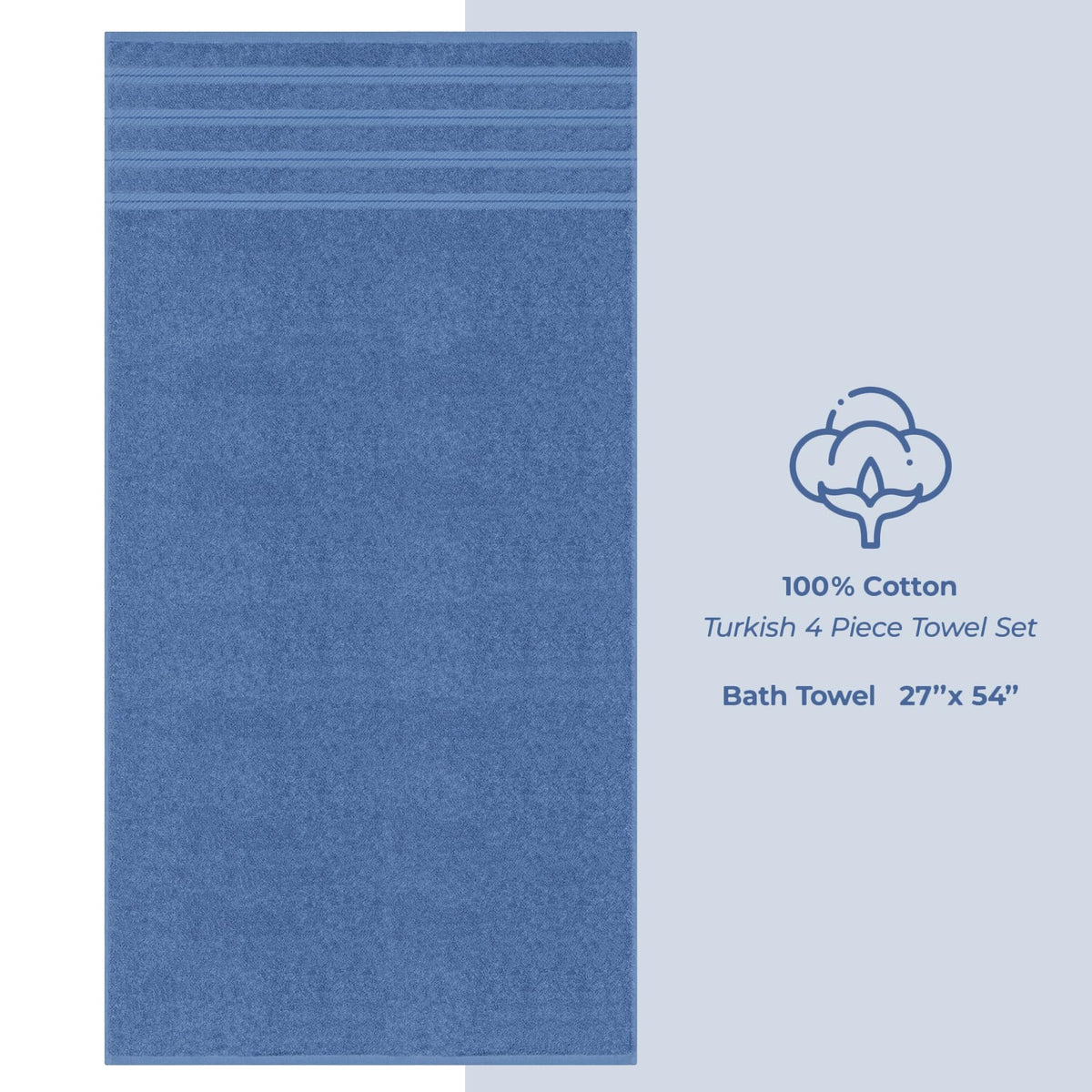 Closeup of the weave highlights Turkish cotton softness and durable edge stitching.