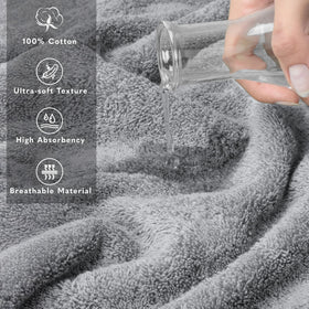 American Soft Linen towel features double-stitched long sides for durability.