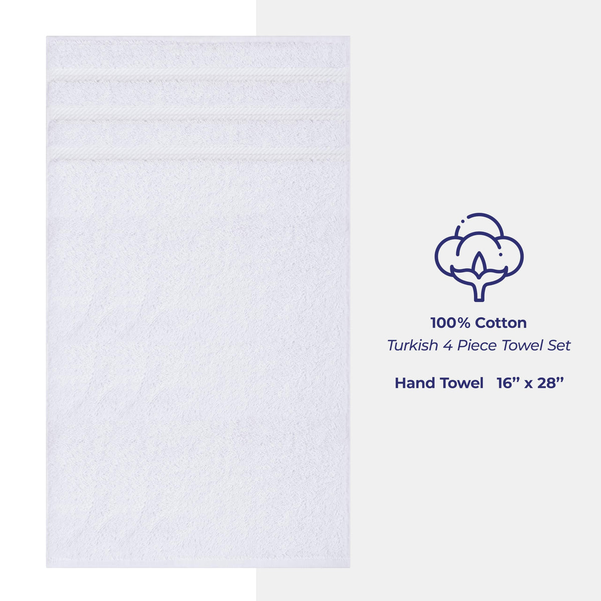 American Soft Linen folded towel highlighting neat edges and stitching