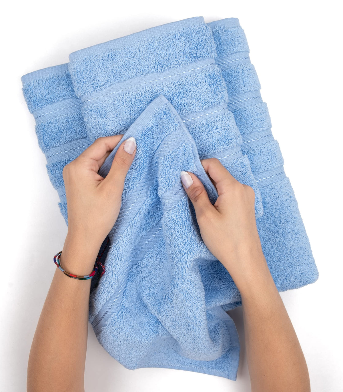 American Soft Linen four-piece set pictured for everyday bathroom use.