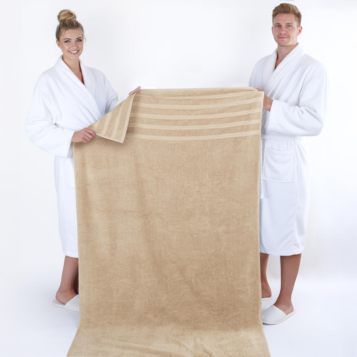 American Soft Linen heavy-duty stitching on long sides signals durability