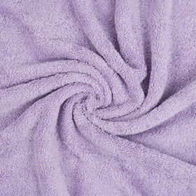 American Soft Linen lilac towel close-up demonstrates absorbent, quick-dry performance after shower