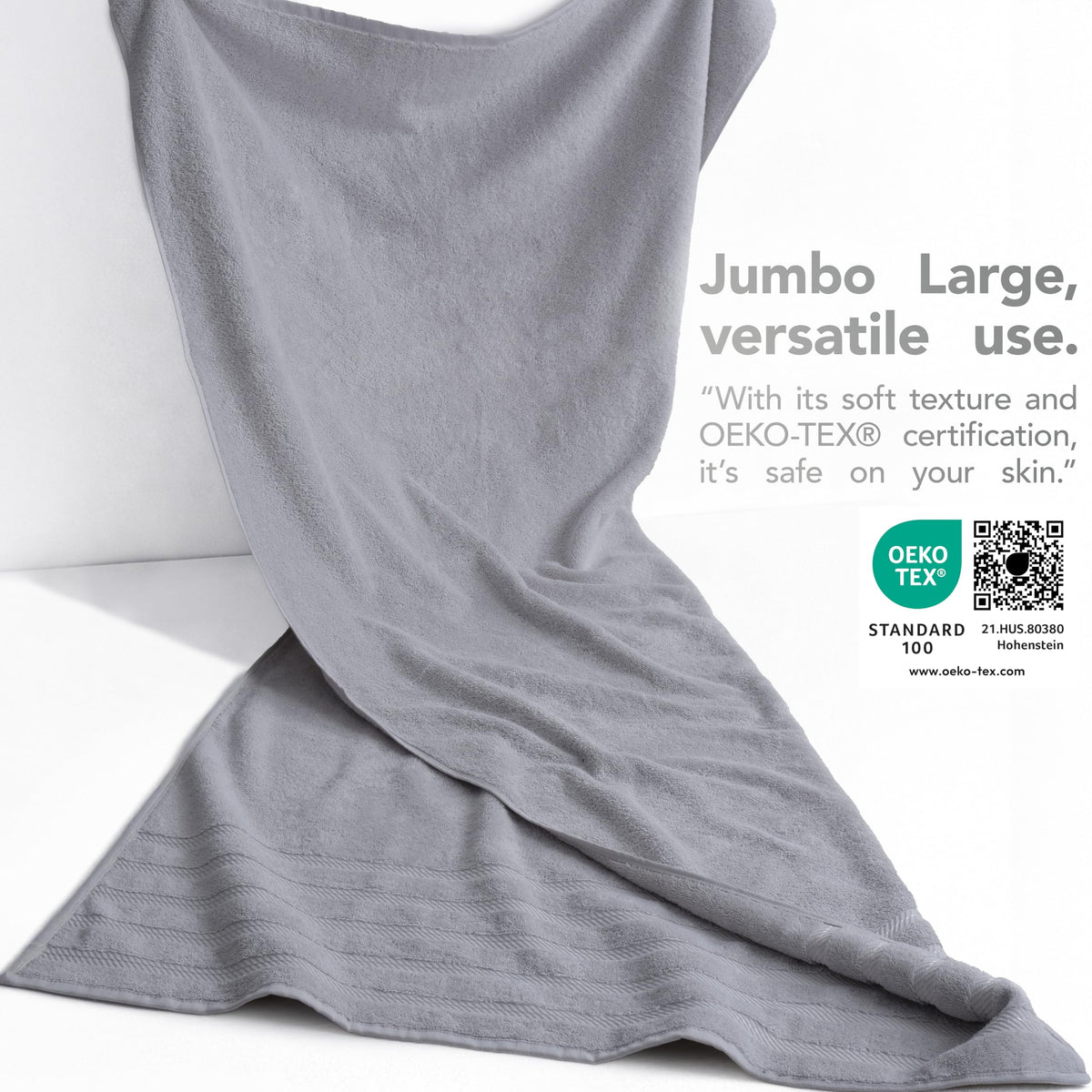 American Soft Linen plush towel dries quickly for gym and beach days.