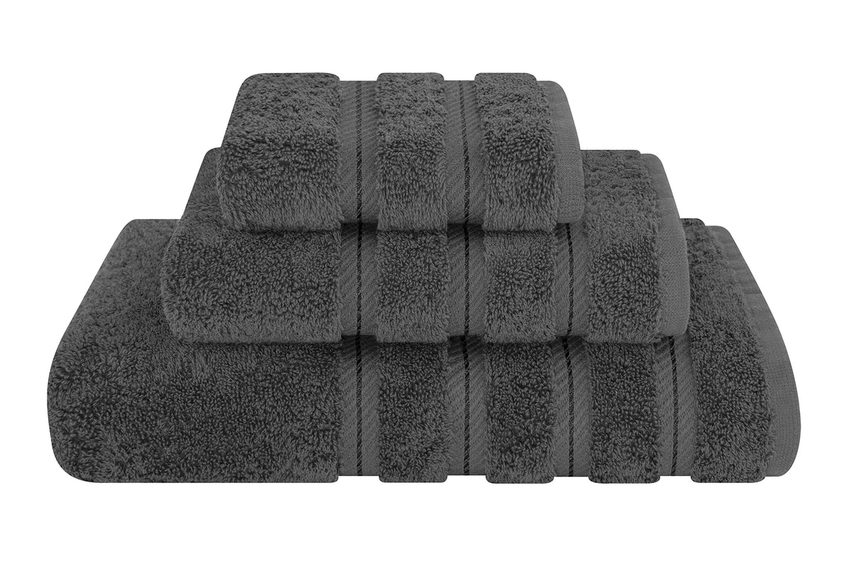 American Soft Linen Premium 3-Piece Towel Set bath towel close-up, plush 600 gsm fibers for spa-like comfort