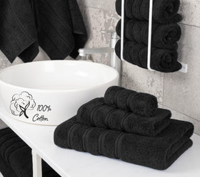 American Soft Linen premium hand towel 16x28 demonstrates absorbent surface for quick drying