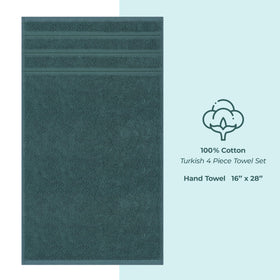American Soft Linen Teal towel 600gsm close-up indicating heavy-weight and absorbency