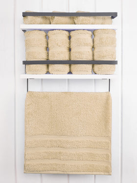 American Soft Linen Turkish cotton 600gsm towels 16x28 beige, quick-drying and soft.