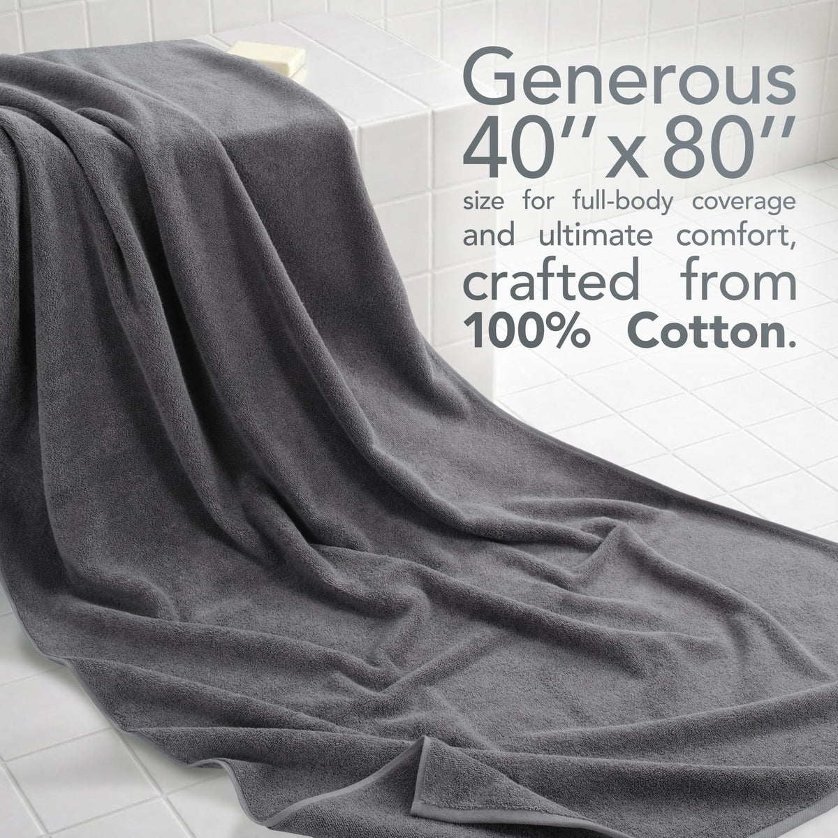American Soft Linen Turkish cotton towel close-up shows dense 600 GSM for high absorbency.