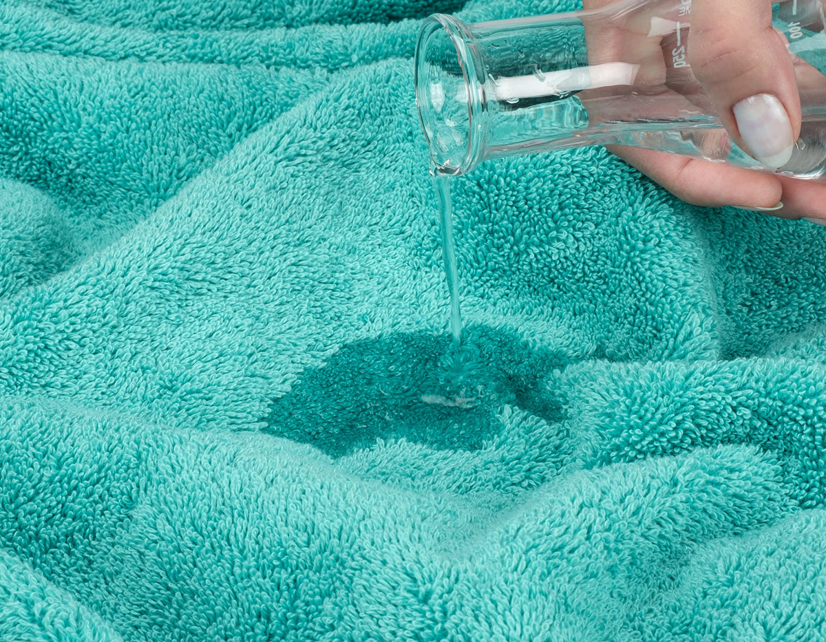 Absorbent Turkish cotton towels for quick hand drying.