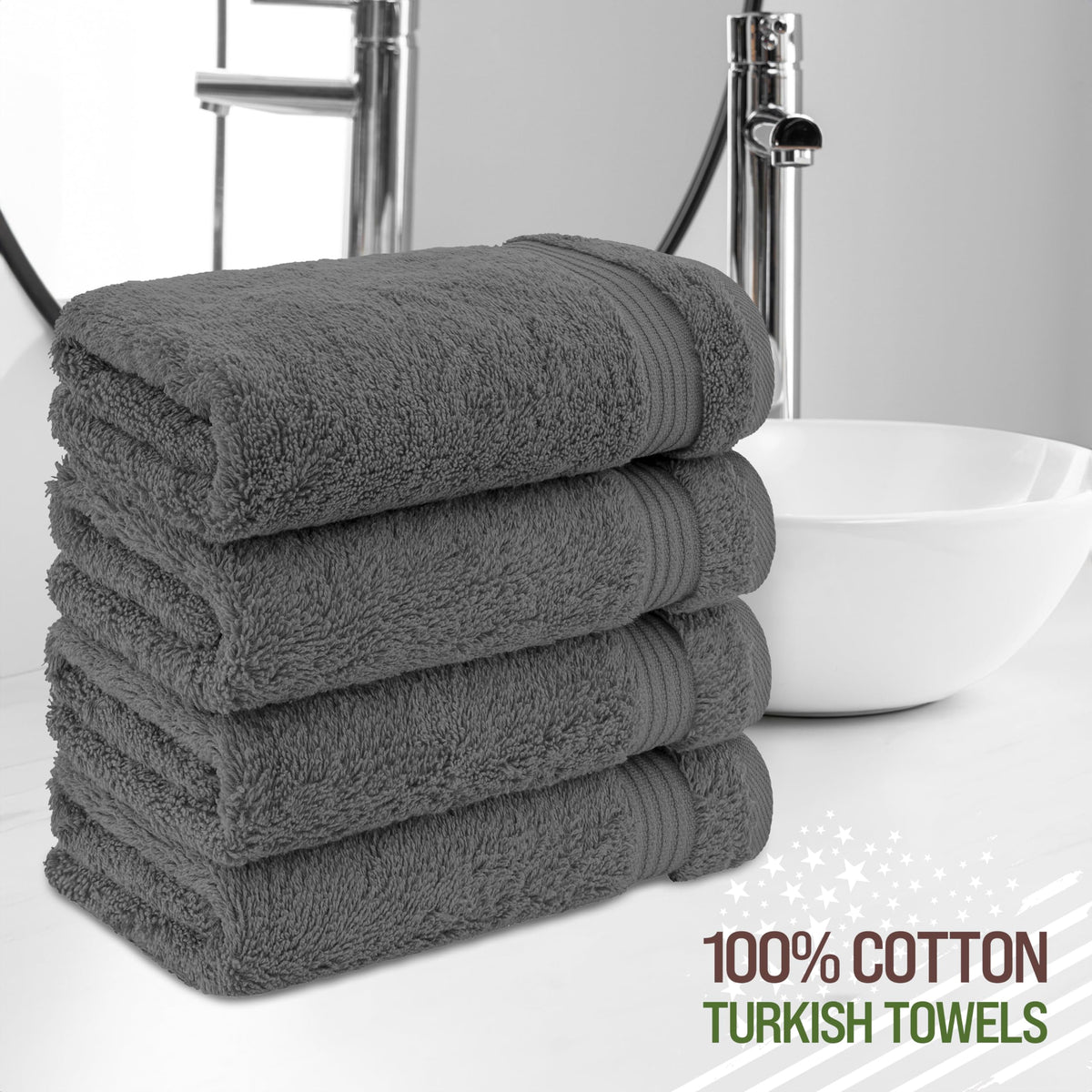 American Veteran Towel close-up texture reveals 600 GSM Turkish cotton with high absorbency