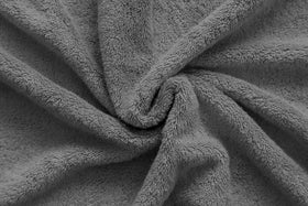 American Veteran Towel dark gray fabric swatch illustrating versatile bathroom styling