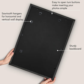 Americanflat 1.1-inch border elevates visuals with a refined silhouette.