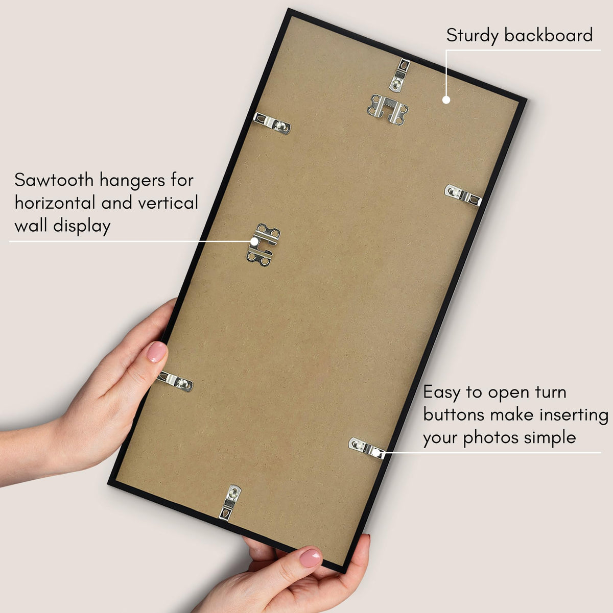 Americanflat backboard within the 10x20 frame keeps photos secure