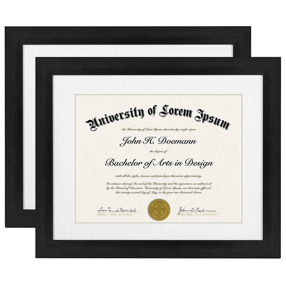 Americanflat 11x14 diploma frame with shatter-resistant glass showcases certificates elegantly.