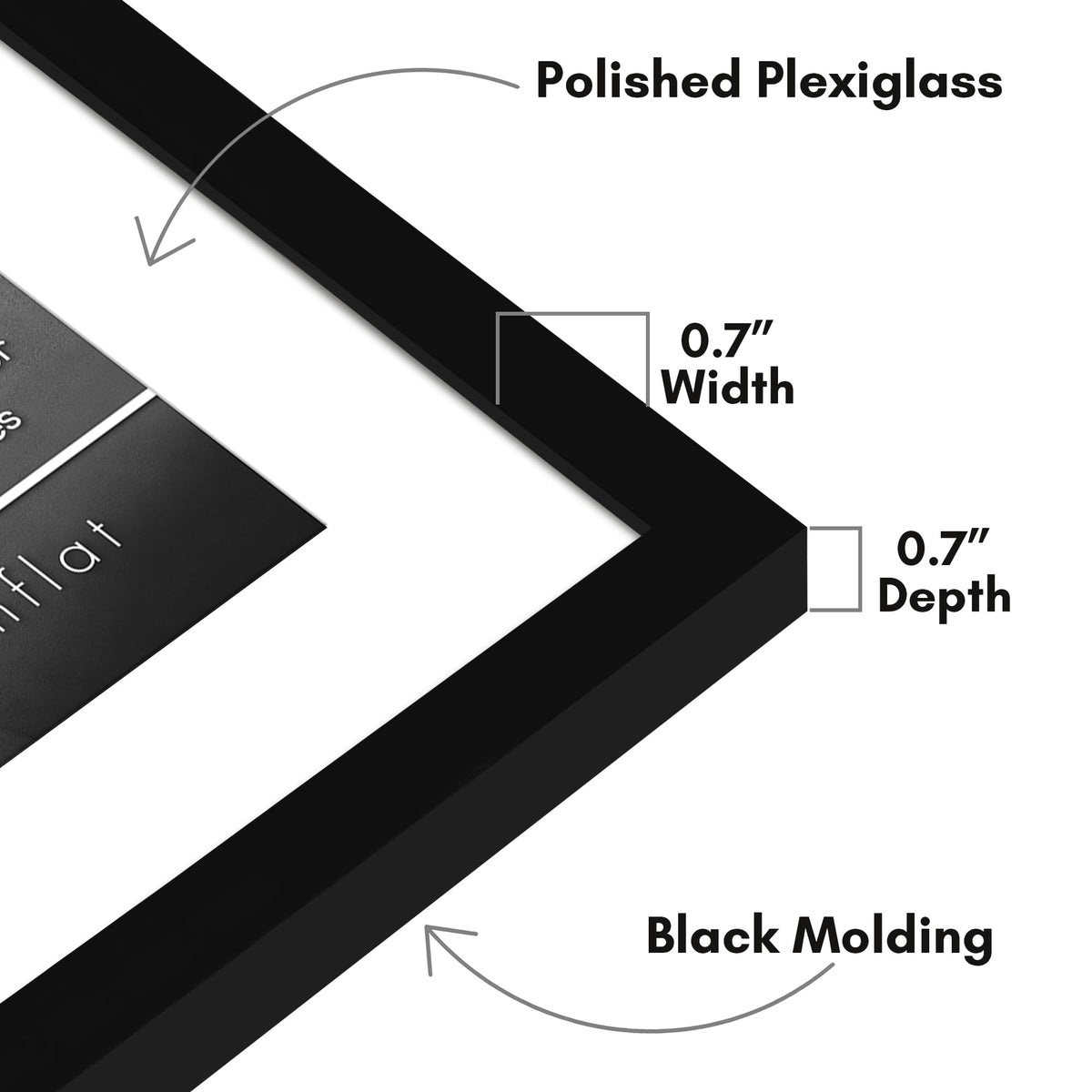Americanflat 12x18 display with mat option for versatile wall arrangements.