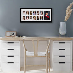 Americanflat 13-opening school frame captures year-by-year milestones in one piece