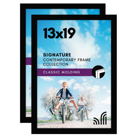 Americanflat 13x19 frame with shatter-resistant glass protecting photos from dust