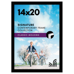 Americanflat 14x20 picture frame with plexiglass front for a crystal-clear display.