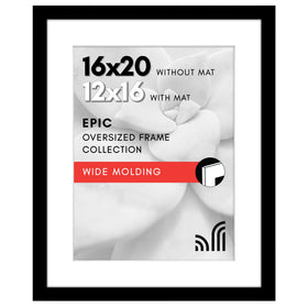 Americanflat 16x20 frame with plexiglass front for crystal-clear viewing and dust protection.