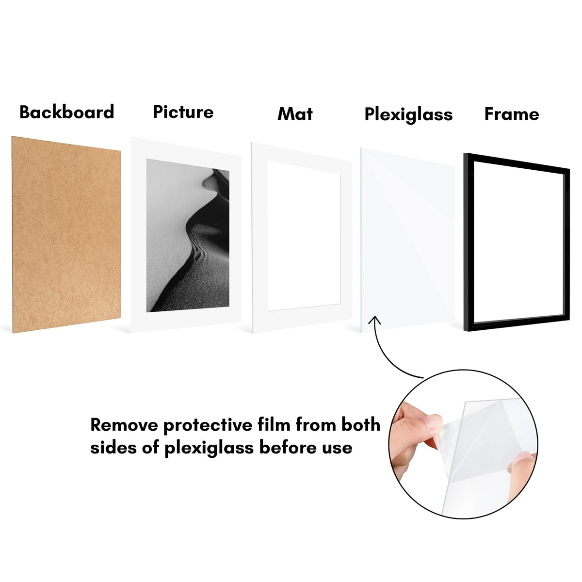 Americanflat 16x20 frame without mat for edge-to-edge photo display.