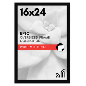 Americanflat 16x24 frame with polished plexiglass front for crystal-clear viewing.