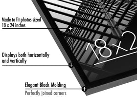 Americanflat frame includes hanging hardware for vertical or horizontal wall mounting