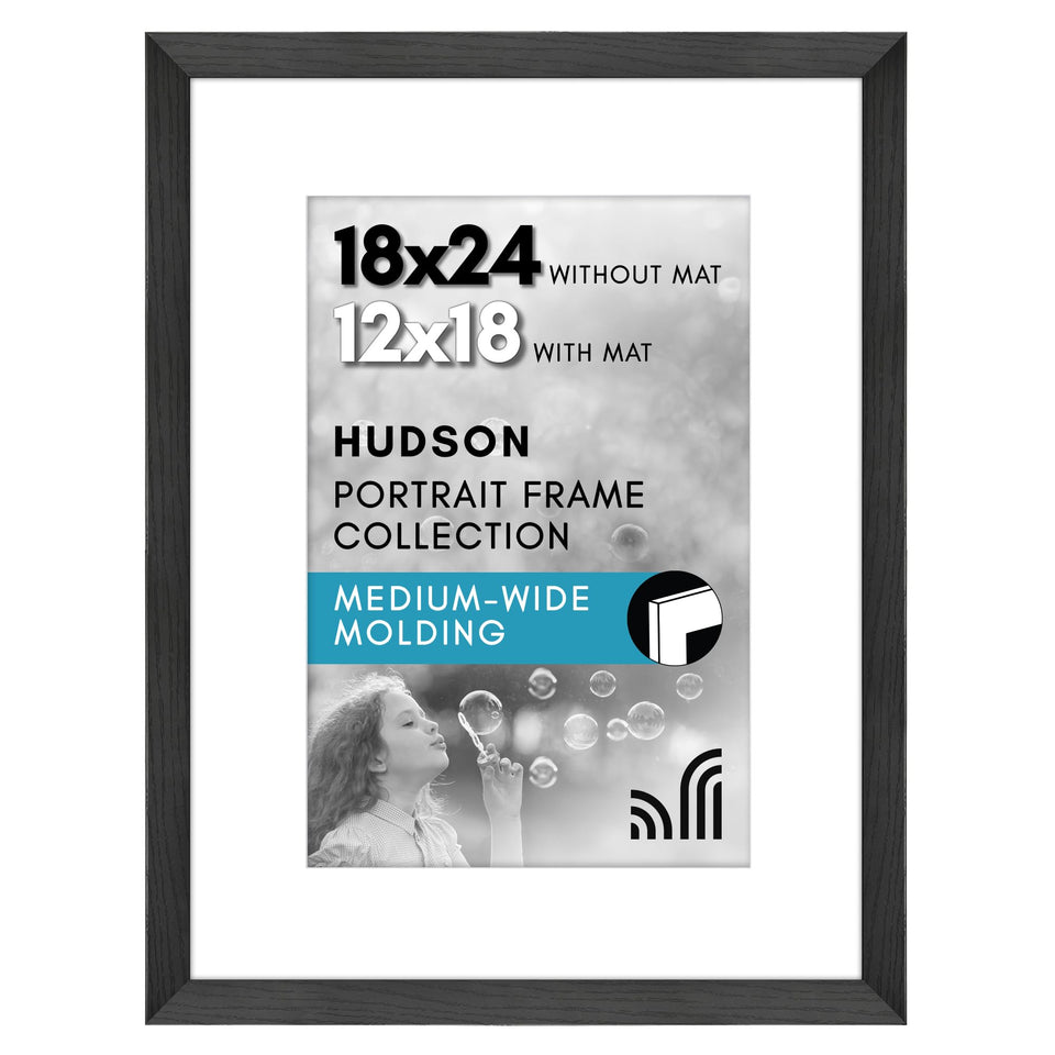 Americanflat 18x24 frame with polished plexiglass front for crystal clear viewing