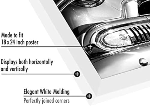 Americanflat frame includes hanging hardware for vertical or horizontal mounting