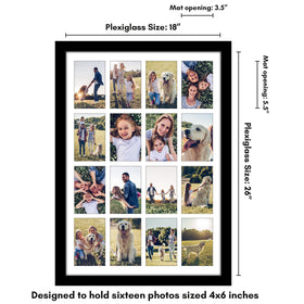 Americanflat 18x26 frame with mat adds bold wall art capability