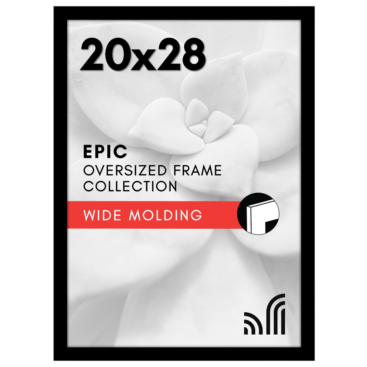 Americanflat 20x28 frame with polished plexiglass front for crystal-clear photos
