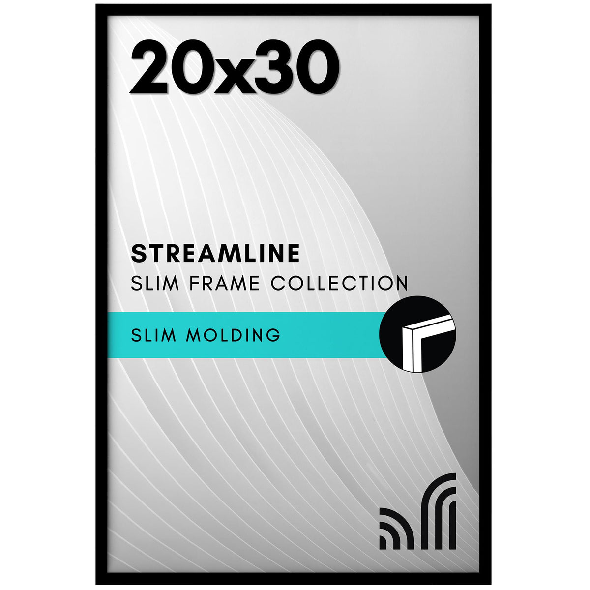 Americanflat 20x30 frame with polished plexiglass for crystal-clear viewing and dust protection.