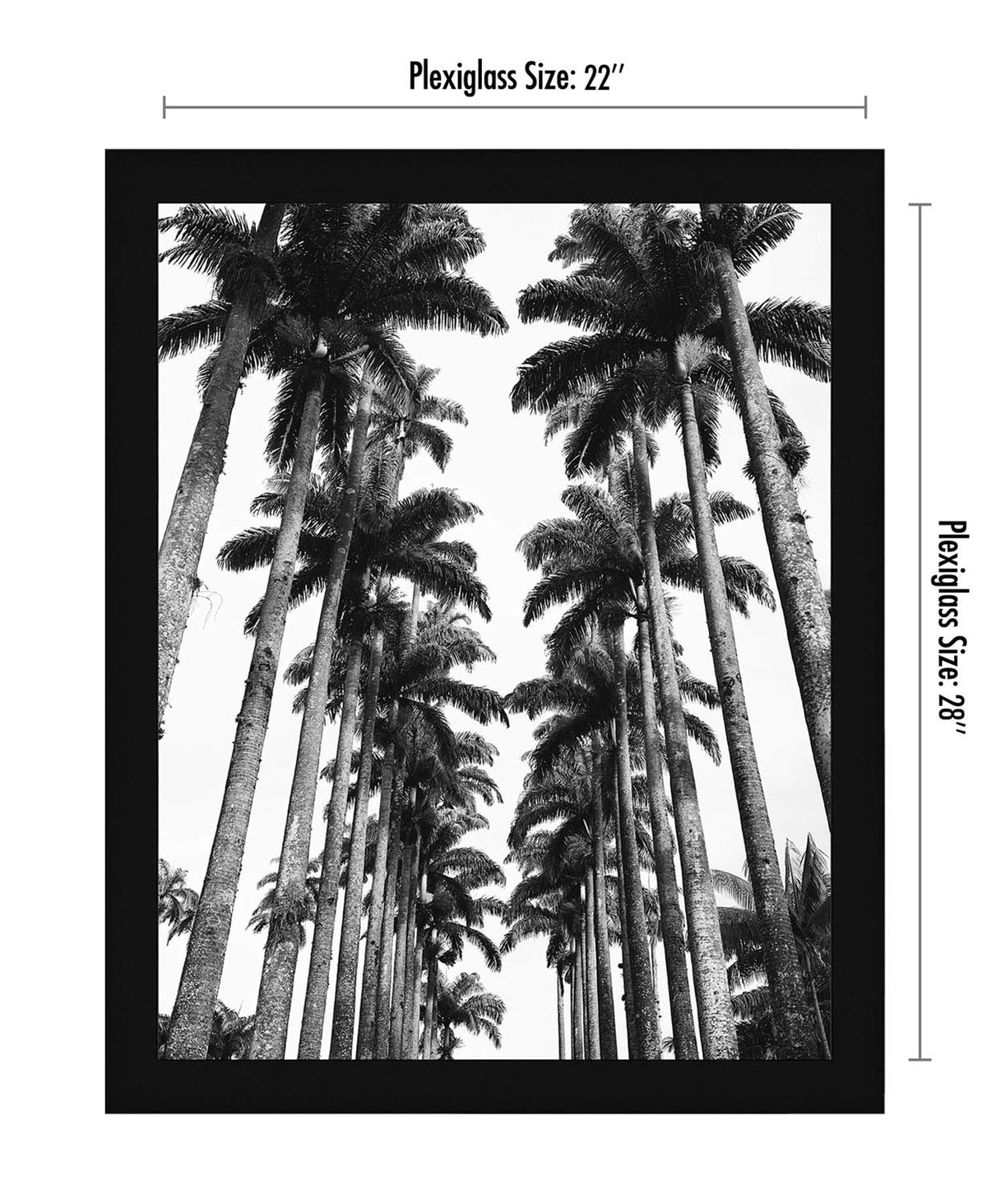 Wide molding Americanflat frame in black for bold displays