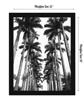 Wide molding Americanflat frame in black for bold displays