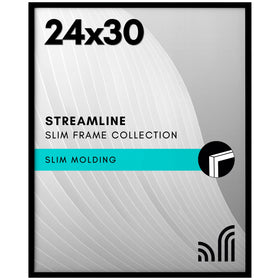 Americanflat 24x30 frame with polished plexiglass front for crystal-clear viewing